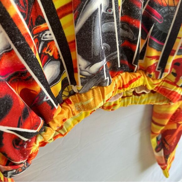 Adika Y2K Vibrant Graphic Crop Jacket - Picture 4 of 10